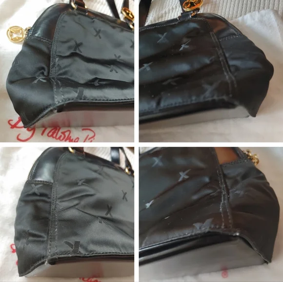 Paloma Picasso Small Nylon & Leather Handbag - Picture 7 of 16